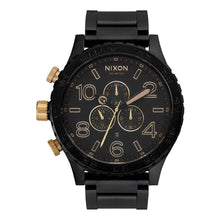 Load image into Gallery viewer, Nixon 51-30 Chronograph Matte Black & Gold Men’s Watch