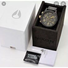 Load image into Gallery viewer, Nixon 51-30 Chronograph Matte Black & Gold Men’s Watch