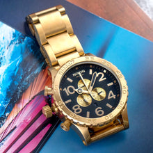 Load image into Gallery viewer, Nixon 51-30 Chrono Gold & Black Men’s Watch A083-510 - Watch