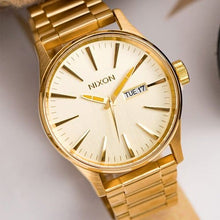 Load image into Gallery viewer, Nixon Sentry All Gold Dial Men’s Watch A356-502 - Watch