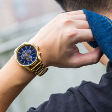 Load image into Gallery viewer, Nixon Sentry Chronograph Blue Sunray Dial Men’s Watch