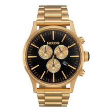 Load image into Gallery viewer, Nixon Sentry Chrono All Gold & Black Men’s Watch A386-510