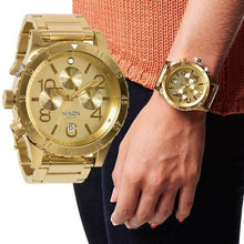 Load image into Gallery viewer, Nixon 48-20 Chrono Gold Tone Dial Men’s Watch A486-502