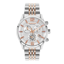 Load image into Gallery viewer, Quantum Men’s Rose Gold Chronograph Metal Strap Watch –