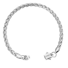 Load image into Gallery viewer, Big Daddy 5MM Silver Steel Spiga Rope Bracelet - Bracelet
