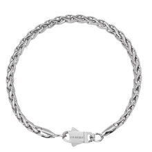 Load image into Gallery viewer, Big Daddy 5MM Silver Steel Spiga Rope Bracelet - Bracelet