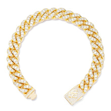 Load image into Gallery viewer, Big Daddy 12MM Bling Cuban Link Gold Bracelet - Bracelet