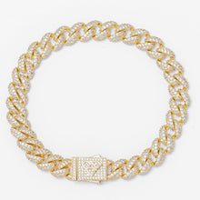 Load image into Gallery viewer, Big Daddy 9MM Diamond Curb Gold Bracelet - Bracelet