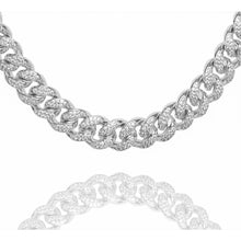 Load image into Gallery viewer, Big Daddy 10MM Iced Out Miami Cuban Link Silver Chain