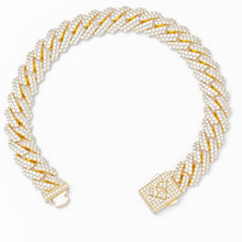 Load image into Gallery viewer, Big Daddy 10MM Straight Edge Cuban Diamond Gold Bracelet