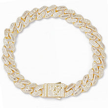 Load image into Gallery viewer, Big Daddy 10MM Mix Baguette & Diamond Gold Bracelet