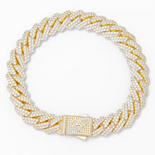 Load image into Gallery viewer, Big Daddy 12MM Straight Edge Cuban Diamond Gold Bracelet