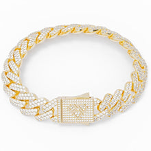 Load image into Gallery viewer, Big Daddy 12MM Gold Diamond Figaro Bracelet - Bracelet