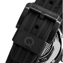 Load image into Gallery viewer, Quantum Men’s Black Chronograph Silicone Strap Watch –