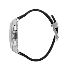 Load image into Gallery viewer, Quantum Men’s Black Dial Chronograph Silicone Strap Watch –