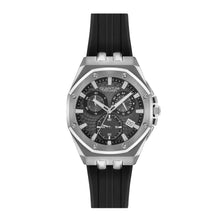 Load image into Gallery viewer, Quantum Men’s Black Dial Chronograph Silicone Strap Watch –