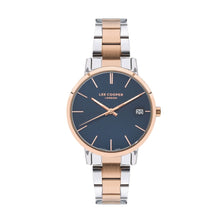 Load image into Gallery viewer, Lee Cooper Women’s Blue Dial Two Toned Metal Strap Watch –