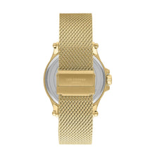 Load image into Gallery viewer, Lee Cooper Men’s Gold Analog Skull Dial Mesh Strap Watch –