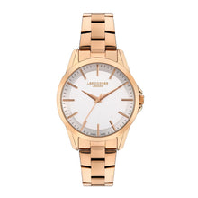 Load image into Gallery viewer, Lee Cooper Women’s 34 MM Rose Gold Analog Metal Strap Watch