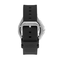 Load image into Gallery viewer, Quantum Men’s Black Chronograph Silicone Strap Watch –