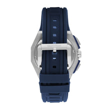 Load image into Gallery viewer, Quantum Men’s Navy Chronograph Silicone Strap Watch –