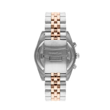 Load image into Gallery viewer, Quantum Men’s Rose Gold Dual Time Gun Dial Watch –