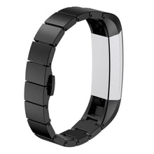 Load image into Gallery viewer, Fitbit Alta HR Strap Steel Link Bracelet (Black) - Black