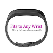 Load image into Gallery viewer, Fitbit Alta HR Strap Steel Link Bracelet (Black) - Black