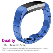 Load image into Gallery viewer, Fitbit Alta HR Strap Steel Link Bracelet (Blue) - Blue