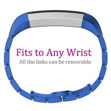 Load image into Gallery viewer, Fitbit Alta HR Strap Steel Link Bracelet (Blue) - Blue
