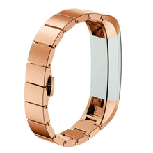 Load image into Gallery viewer, Fitbit Alta HR Strap Steel Link Bracelet (RoseGold)