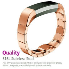 Load image into Gallery viewer, Fitbit Alta HR Strap Steel Link Bracelet (RoseGold)