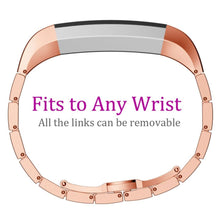 Load image into Gallery viewer, Fitbit Alta HR Strap Steel Link Bracelet (RoseGold)