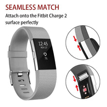 Load image into Gallery viewer, Fitbit Charge 2 Strap Classic Silicone (Grey) - Grey
