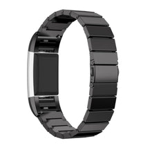 Load image into Gallery viewer, Fitbit Charge 2 Strap Steel Link Bracelet (Black) - Black