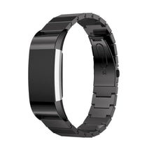 Load image into Gallery viewer, Fitbit Charge 2 Strap Steel Link Bracelet (Black) - Black