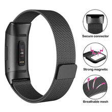 Load image into Gallery viewer, Fitbit Charge 3 Strap Milanese Loop (Black) - Black
