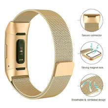 Load image into Gallery viewer, Fitbit Charge 3 Strap Milanese Loop (Gold) - Gold / Fitbit