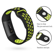 Load image into Gallery viewer, Fitbit Charge 3 Strap Sport Silicone (Black/Volt)