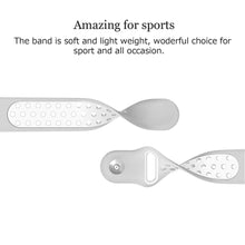 Load image into Gallery viewer, Fitbit Charge 3 Strap Sport Silicone (Silver/White)