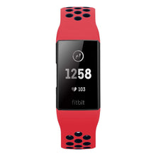 Load image into Gallery viewer, Fitbit Charge 3 Strap Sport Silicone (Red/Black)