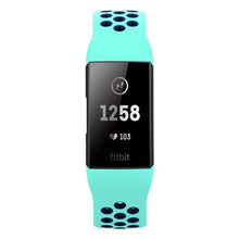 Load image into Gallery viewer, Fitbit Charge 3 Strap Sport Silicone (Mint/Navy)