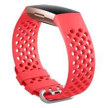 Load image into Gallery viewer, Fitbit Charge 3 Strap Sport Silicone (Red) - Red / Fitbit