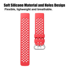 Load image into Gallery viewer, Fitbit Charge 3 Strap Sport Silicone (Red) - Red / Fitbit