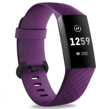 Load image into Gallery viewer, Fitbit Charge 3 Strap Classic Silicone (Purple) - Purple