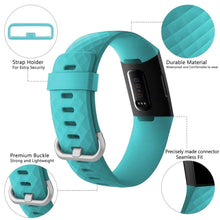 Load image into Gallery viewer, Fitbit Charge 3 Strap Classic Silicone (Turquoise)
