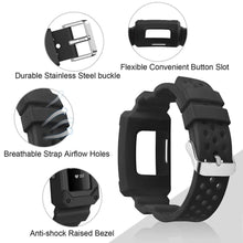 Load image into Gallery viewer, Fitbit Charge 3 Strap Rugged Case (Black) - Black / Fitbit