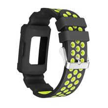 Load image into Gallery viewer, Fitbit Charge 3 Strap Rugged Case (Black/Volt) - Black/Volt