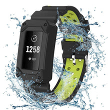 Load image into Gallery viewer, Fitbit Charge 3 Strap Rugged Case (Black/Volt) - Black/Volt