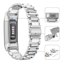 Load image into Gallery viewer, Fitbit Charge 3 Strap Steel Hocolike (Silver) - Silver